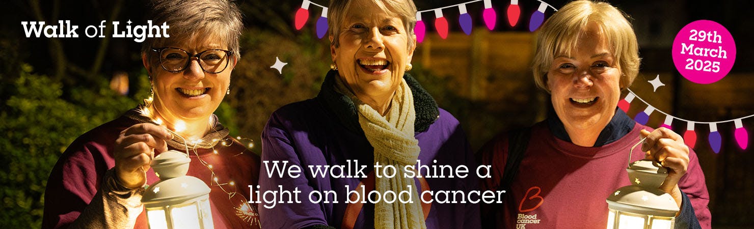 We walk to shine a light on blood cancer