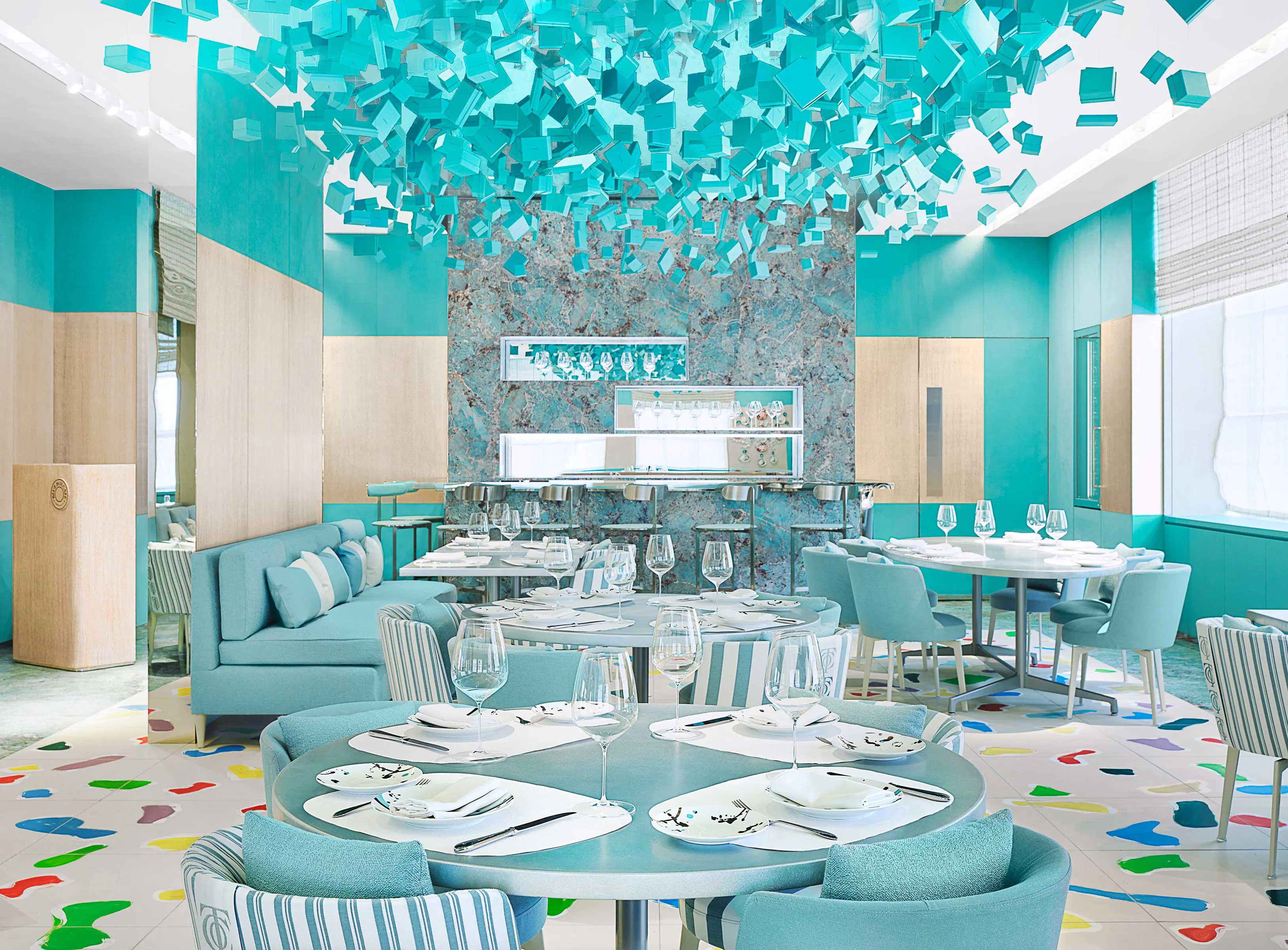 Blue Box Café dining room designed by Peter Marino