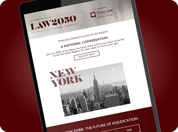 Event Branding for Texas A&M Law