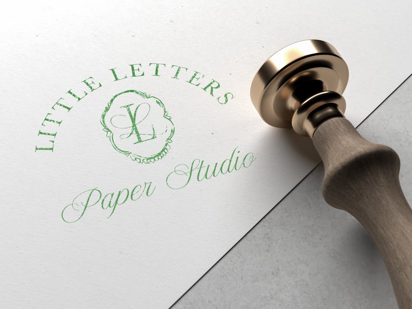 Little Letters Mockup Stamp
