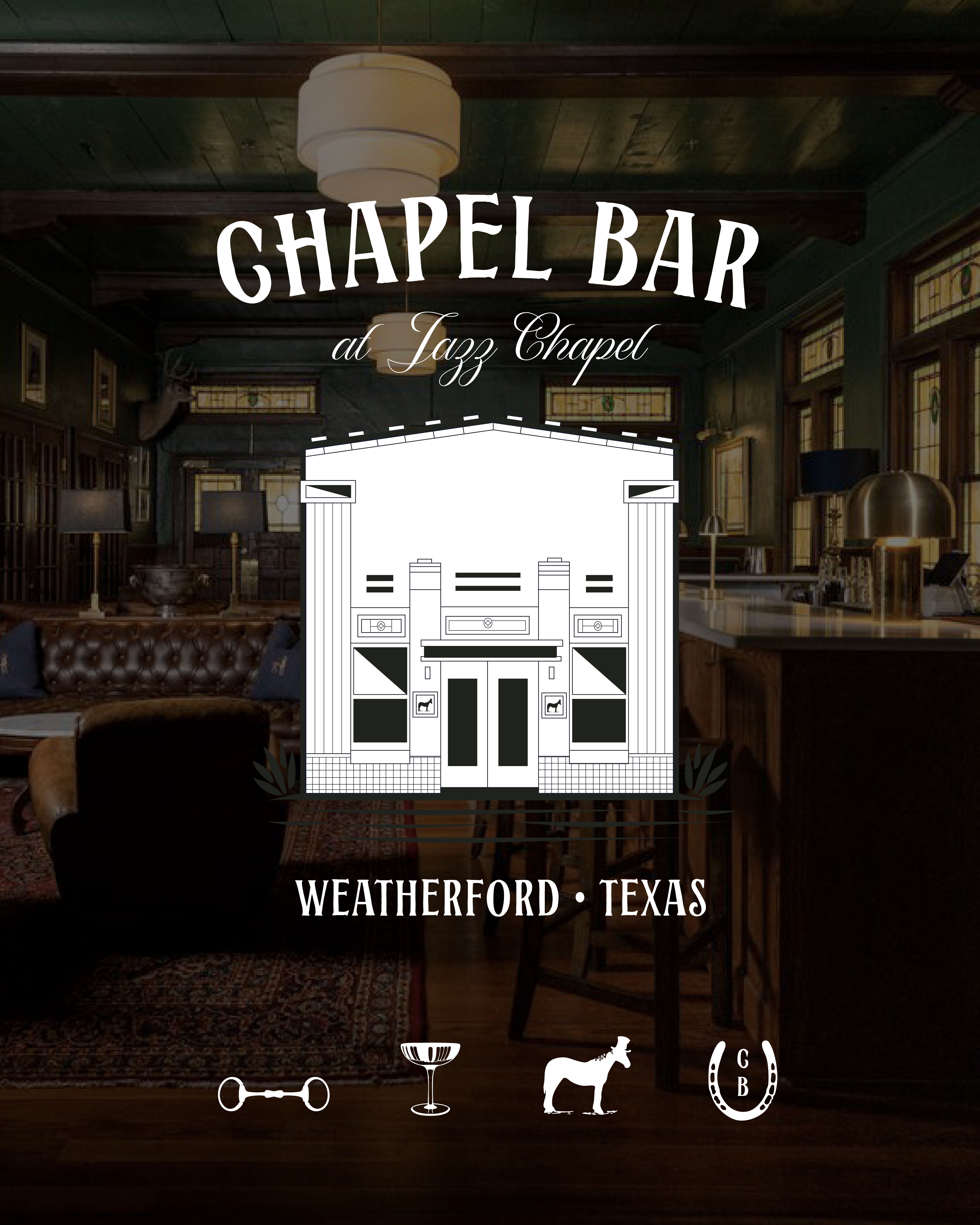 Brand iconography and marks | Chapel Bar, Weatherford, TX 