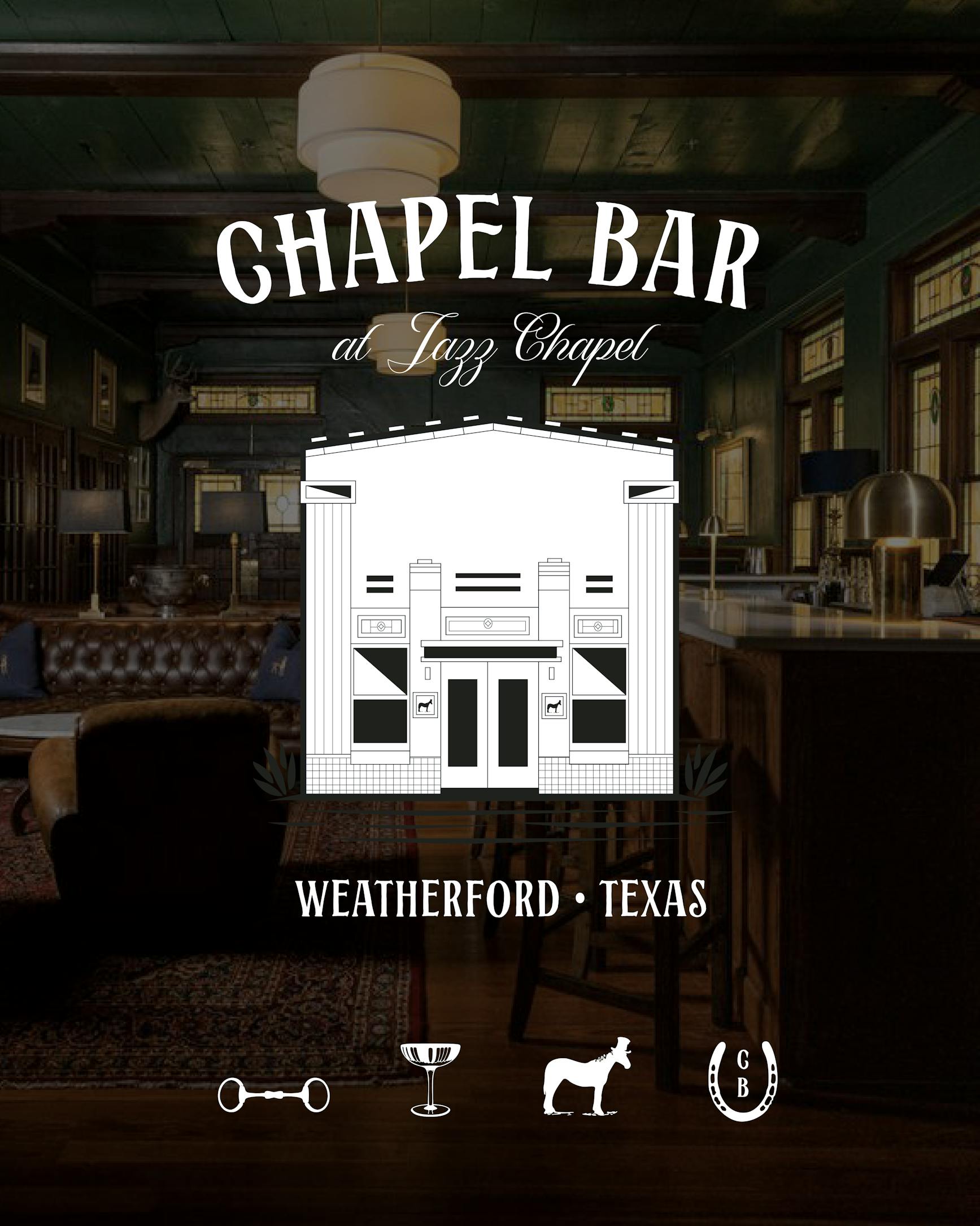 Brand iconography and marks | Chapel Bar, Weatherford, TX