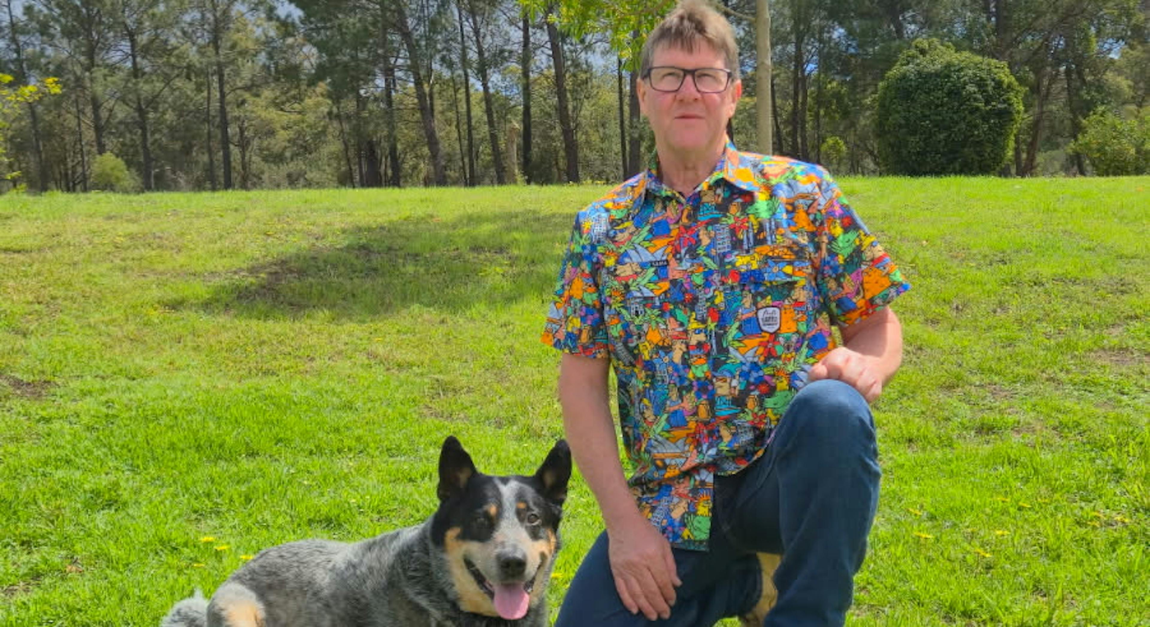 Photo of Stuart with Ernie