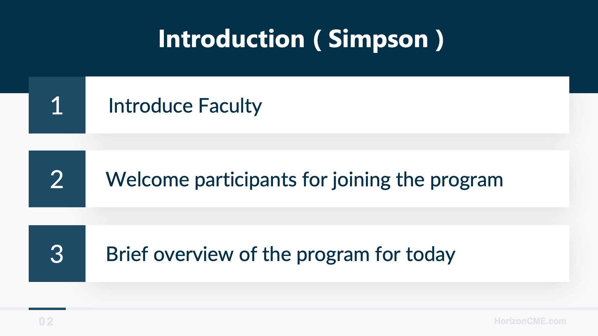 Horizon CME Slide Deck