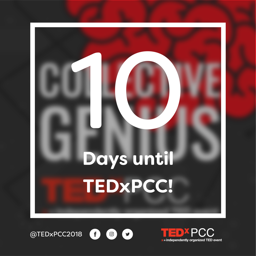 TEDxPCC Social Media 10 Days Left