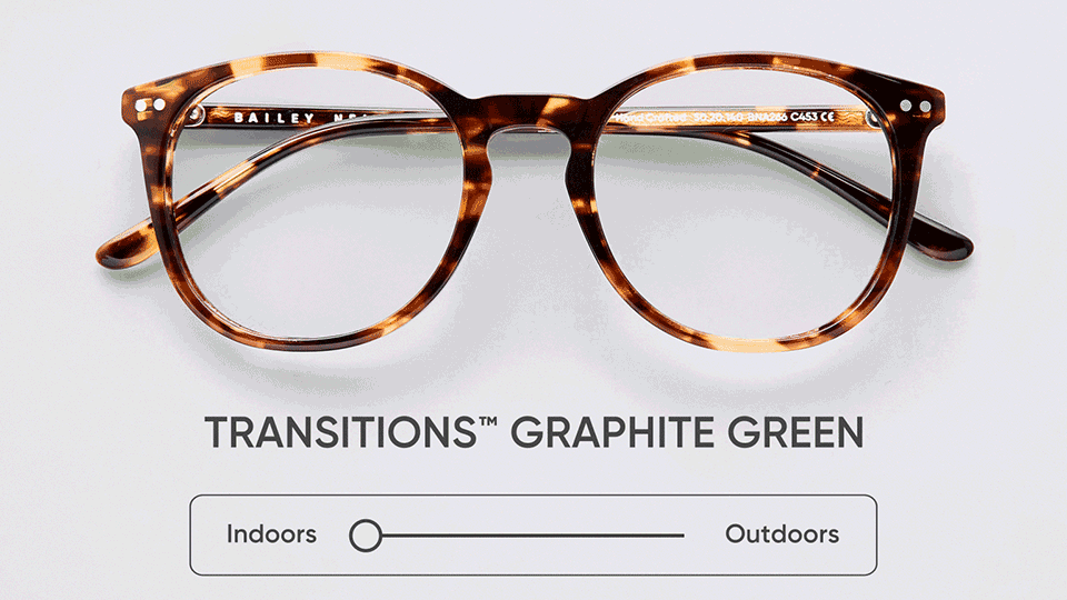 Transitions Graphie Green lenses