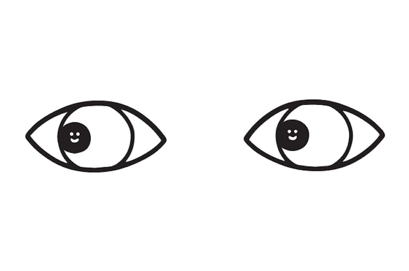 move your eyes