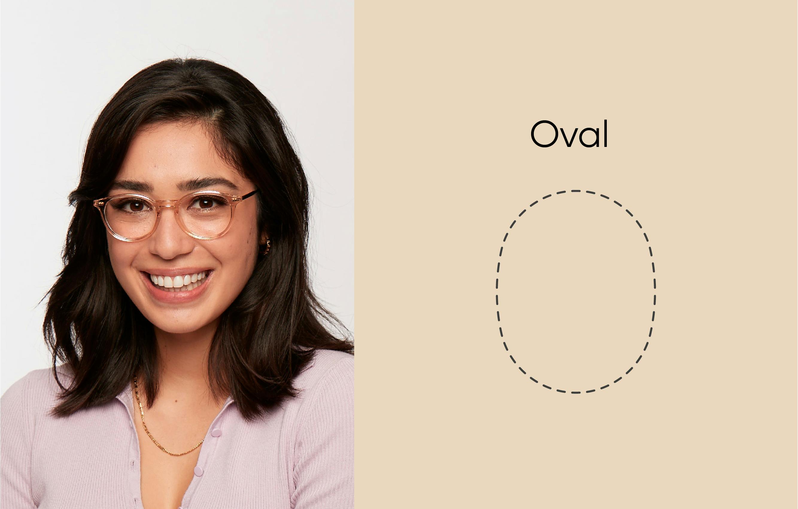 Oval glasses shape