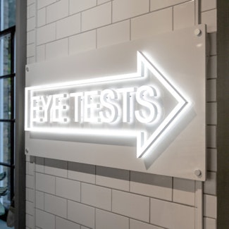 Eye test sign