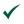 symbool voor goedgekeurd