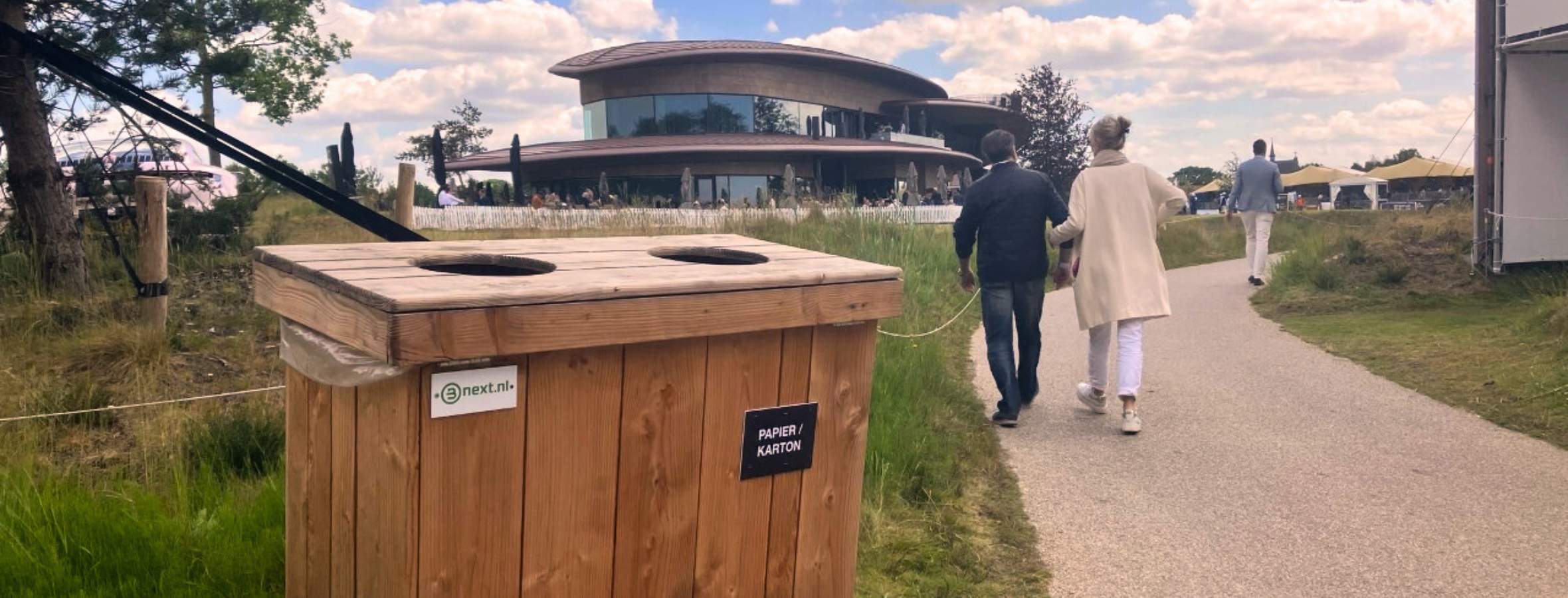 Evenementencontainer op KLM Open