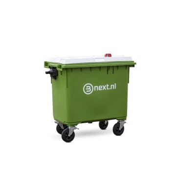 rolcontainer met een inhoud van 660 liter