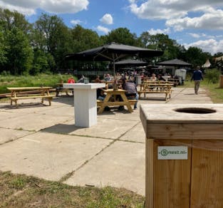 Afvalscheidingsstation op het KLM open