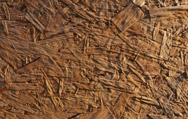 spaanplaat van oud hout