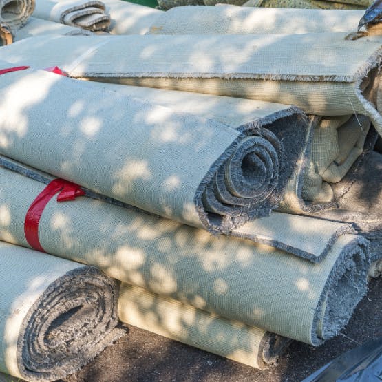 grofvuil is ook tapijt en vloerbedekking