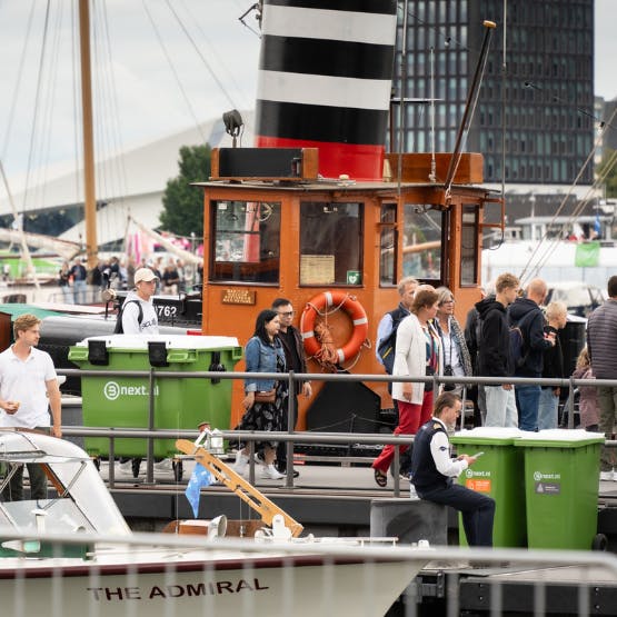 Een blik op rolcontainers van Bnext tijdens SAIL 