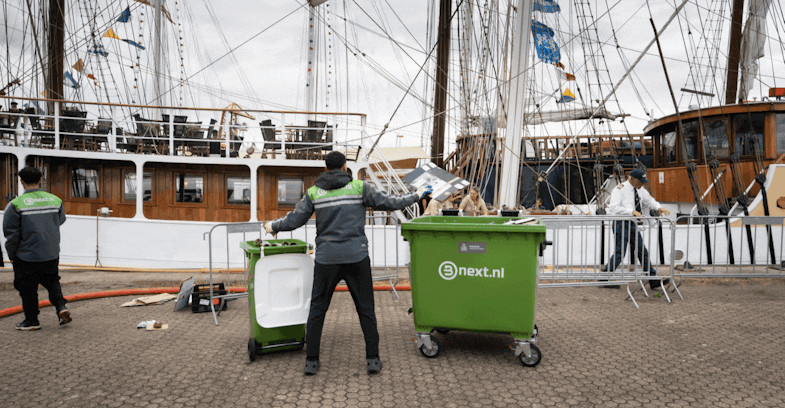 sfeerbeelden van Bnext medewerkers aan het werk tijdens Sail 2025