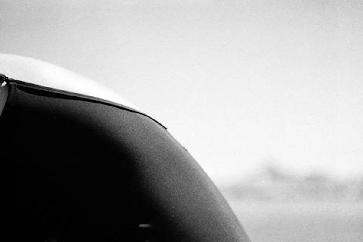 Picture in black and white of a bodypart