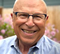 Bob Lonac in garden