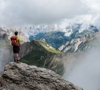 Hiking in the mountains