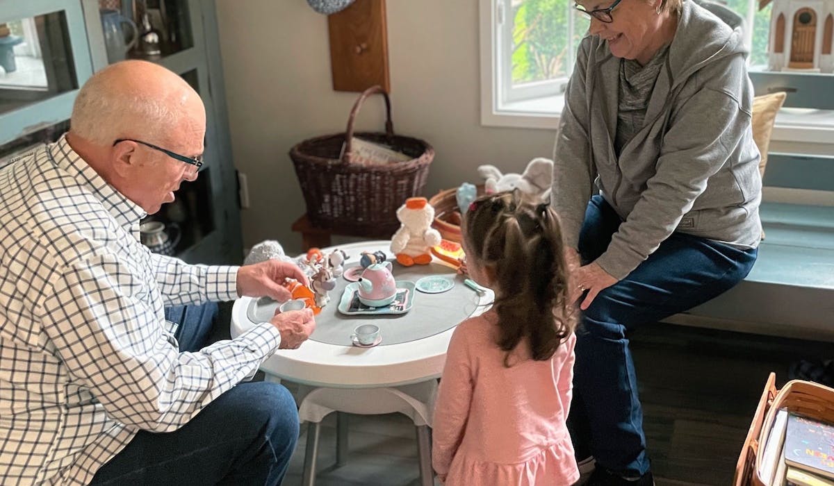 Bob and Kathleen with grandaughter