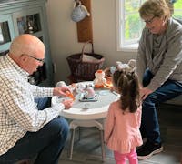 Bob and Kathleen with grandaughter