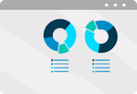 Hero dual donut chart