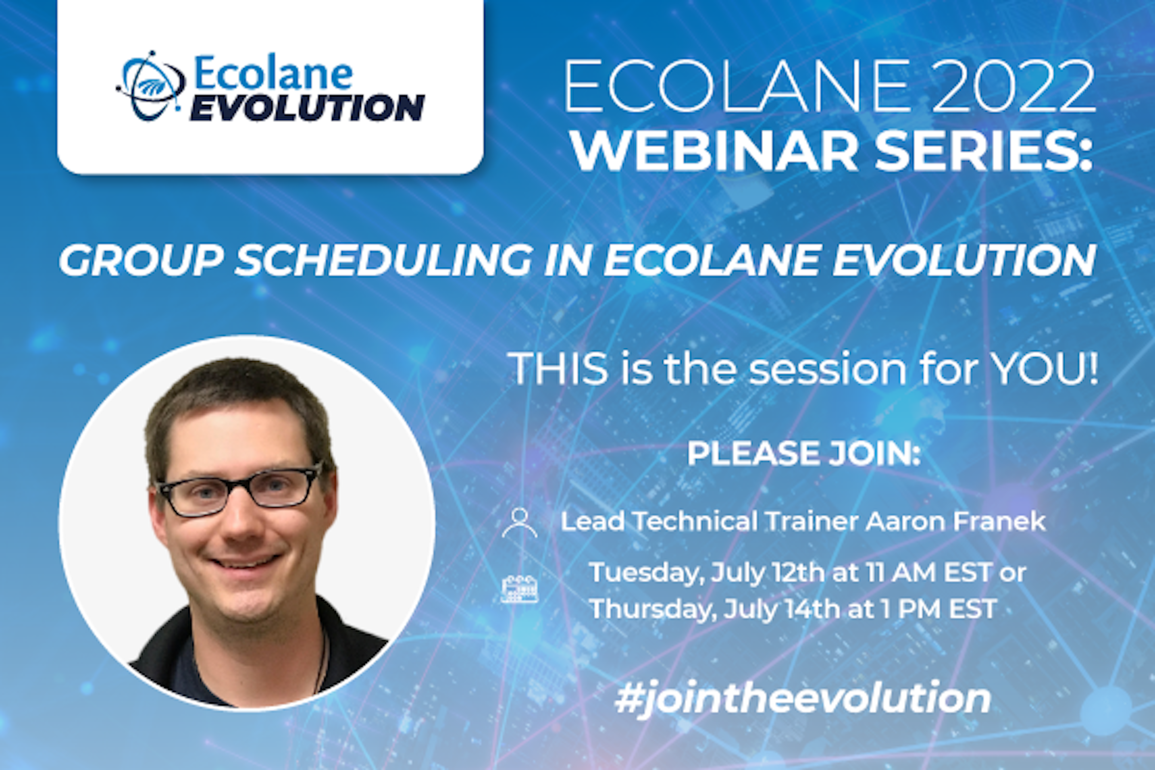 Ecolane Evolution Training Webinar: Group Scheduling
