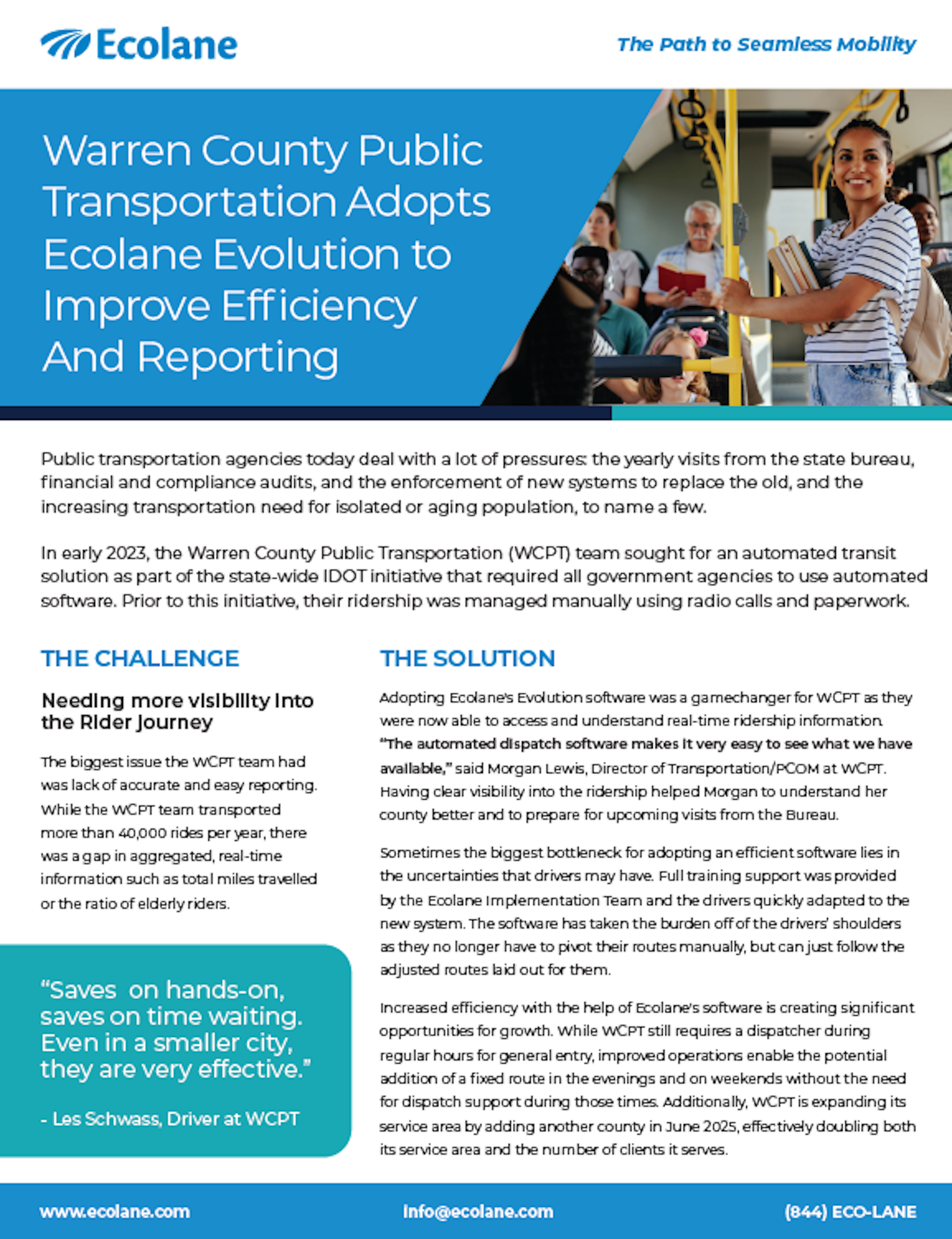 Ecolane Case Study: Warren County