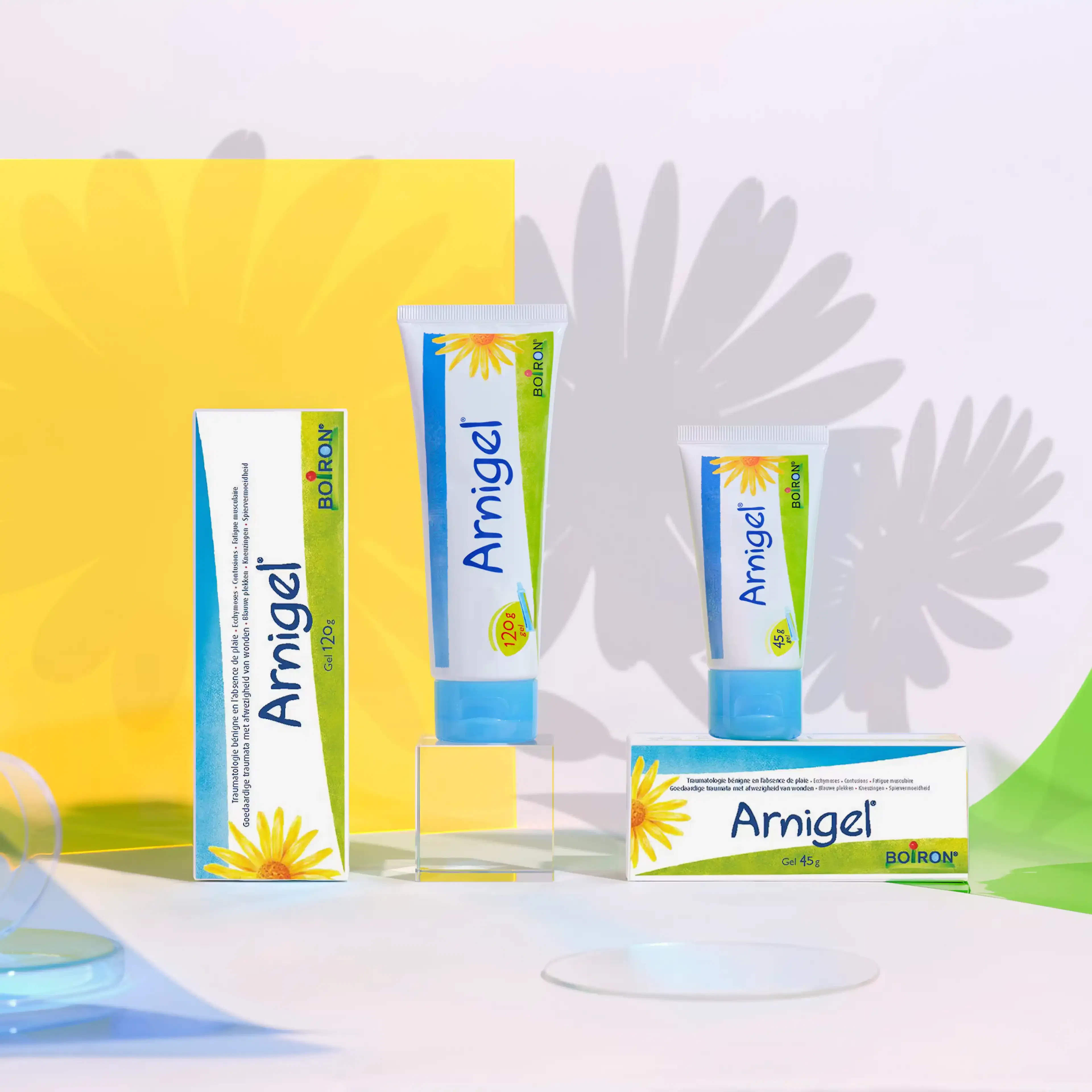 Verschillende formaten van Arnigel-crème