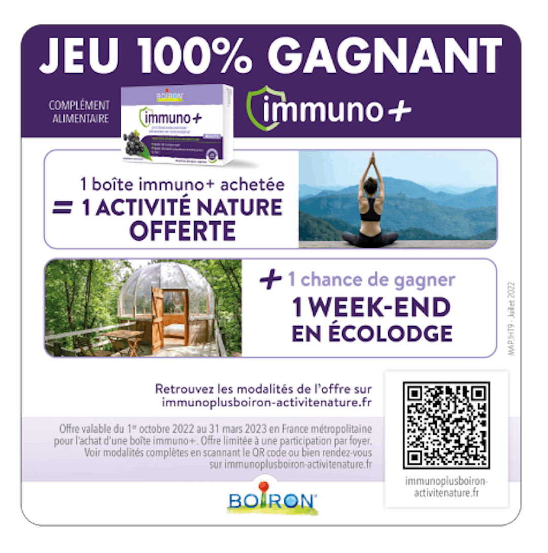 offre Immuno+ Boiron
