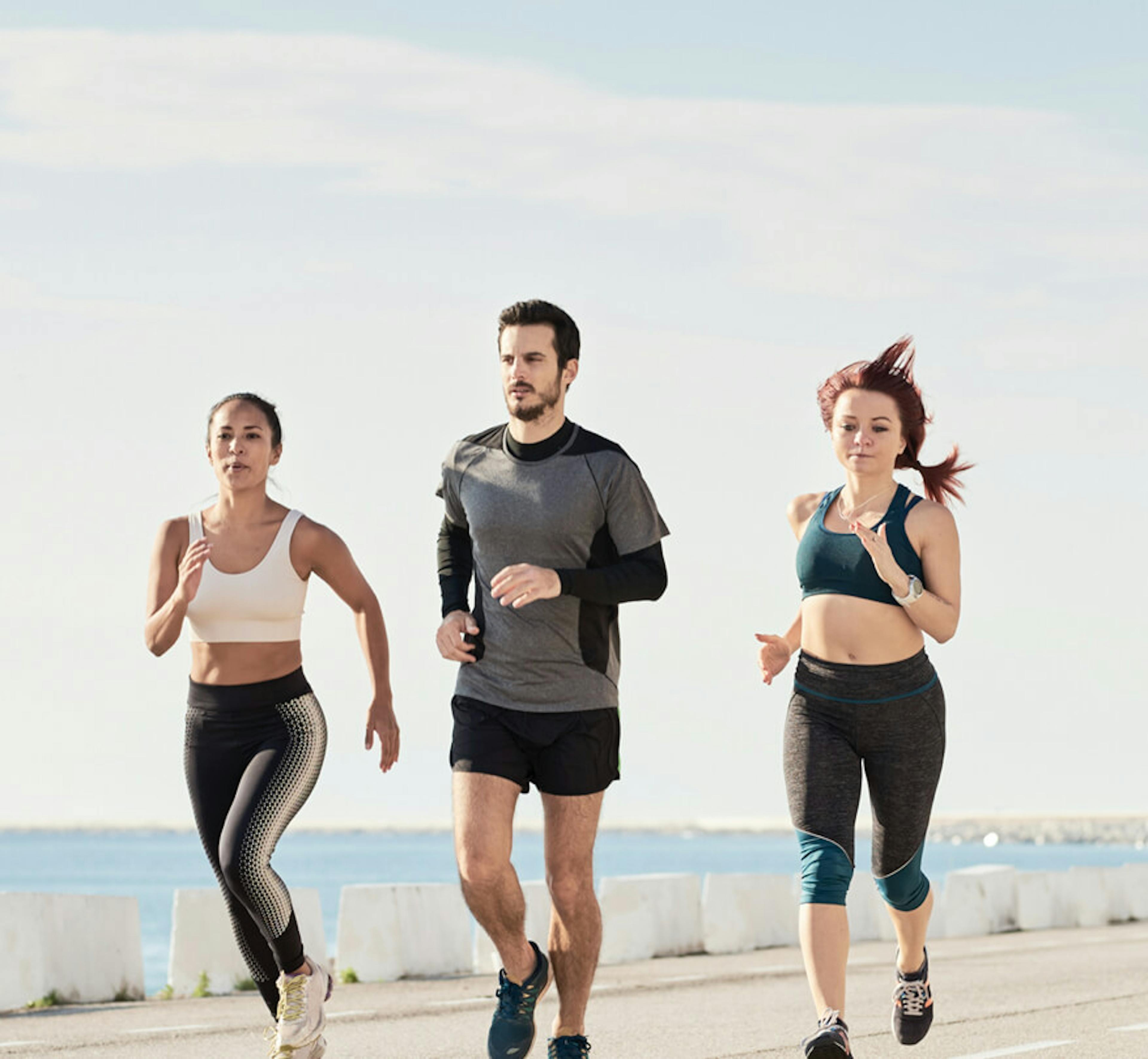 corrida na praia