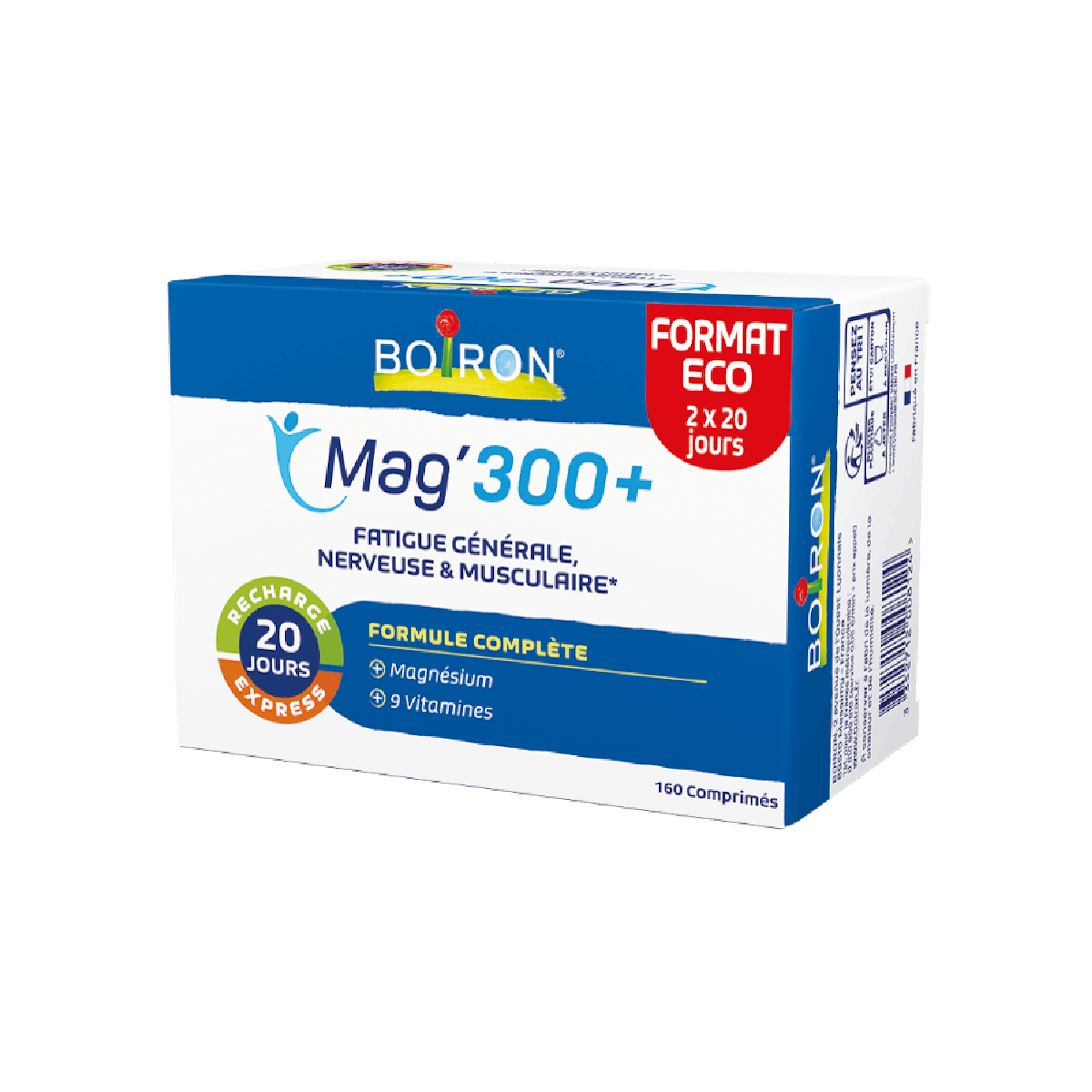 Améliorer fatigue générale - Mag'300+ 160 comprimés Boiron