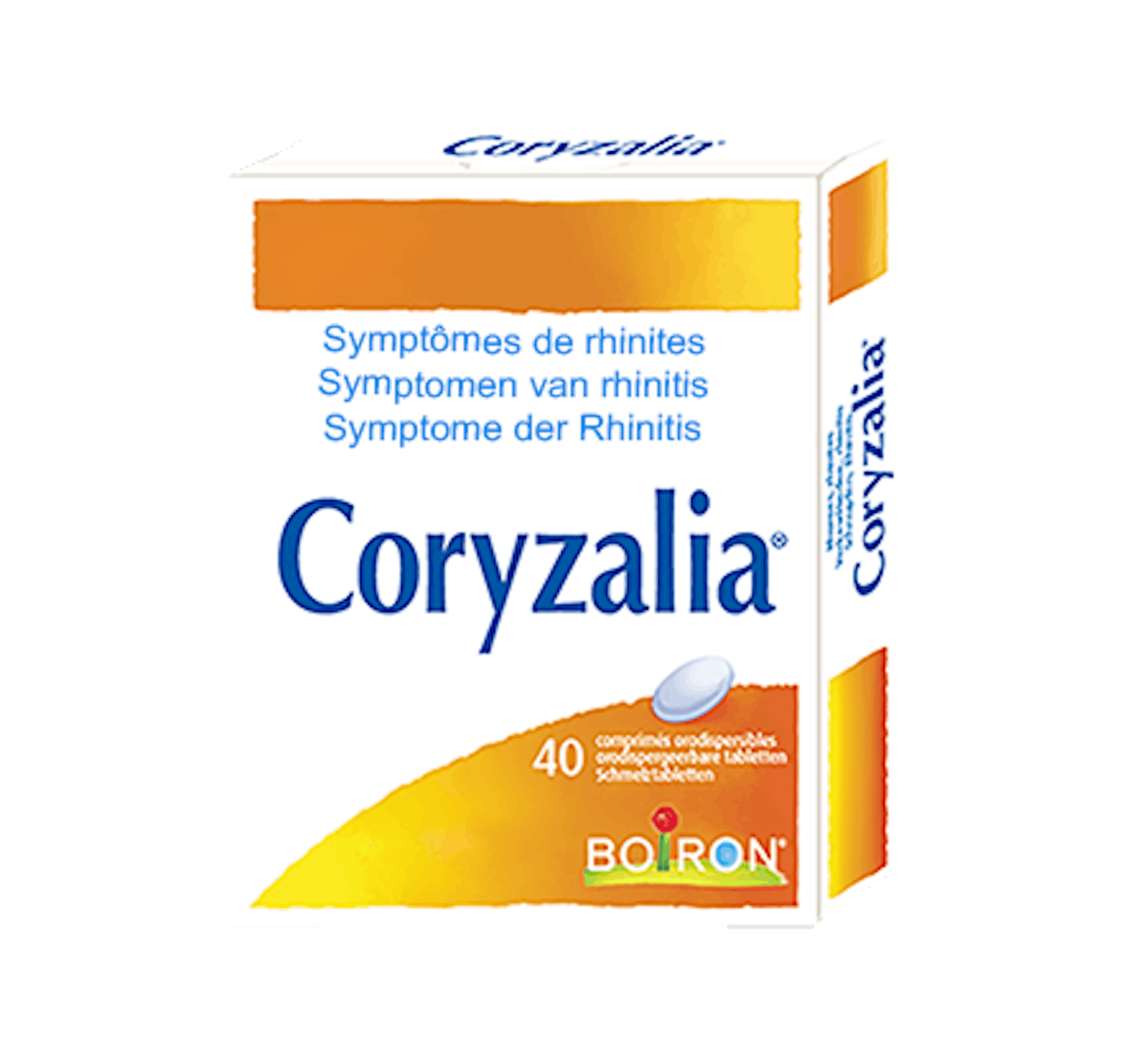 Coryzalia, médicament homéopathique des Laboratoires Boiron soulage les symptômes de rhinite.