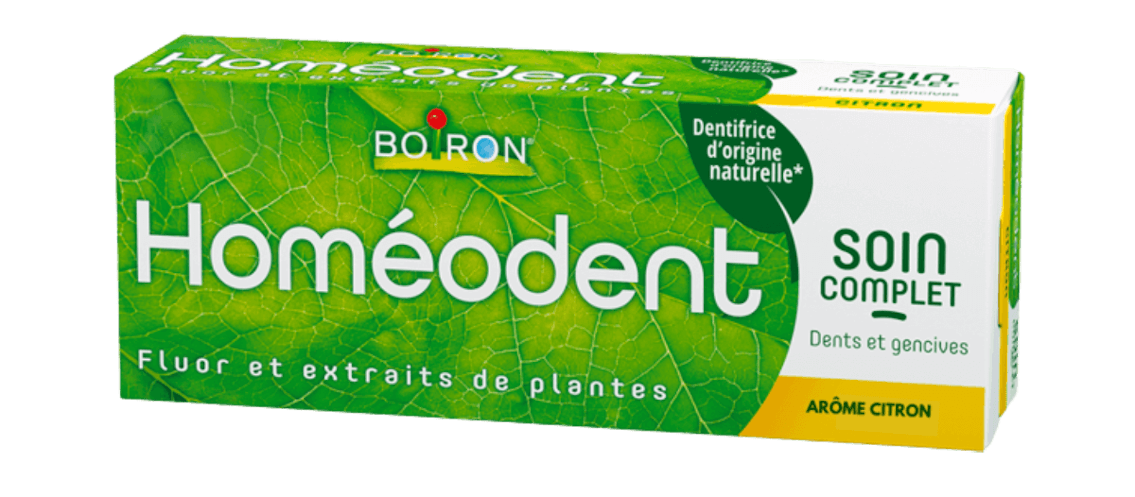 Dentifrice Homéodent soin complet dents et gencives arôme citron Boiron