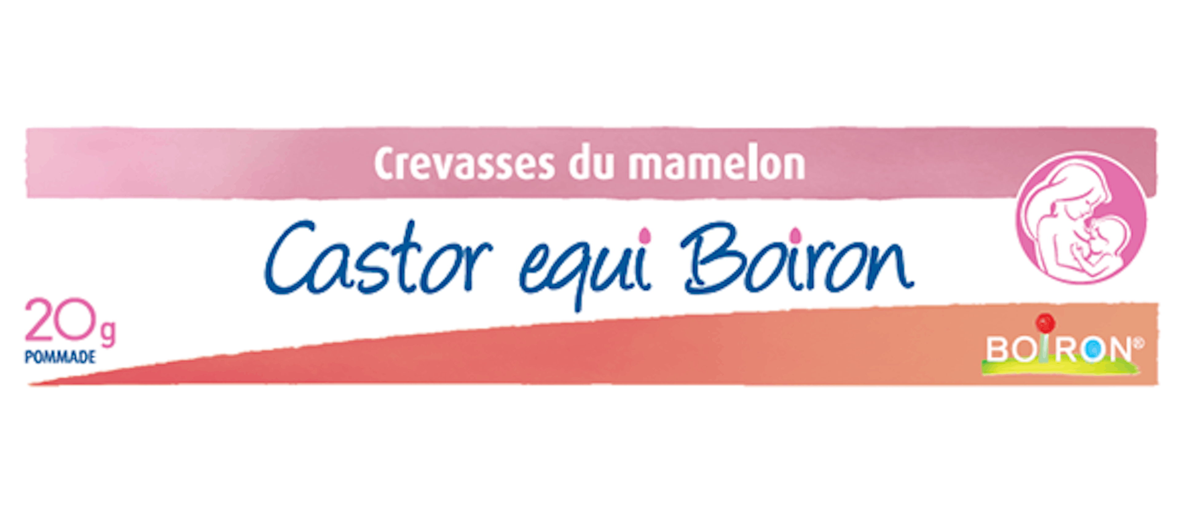 Homéopathie crevasses du mamelon - Castor Equi Boiron Pommade Boiron