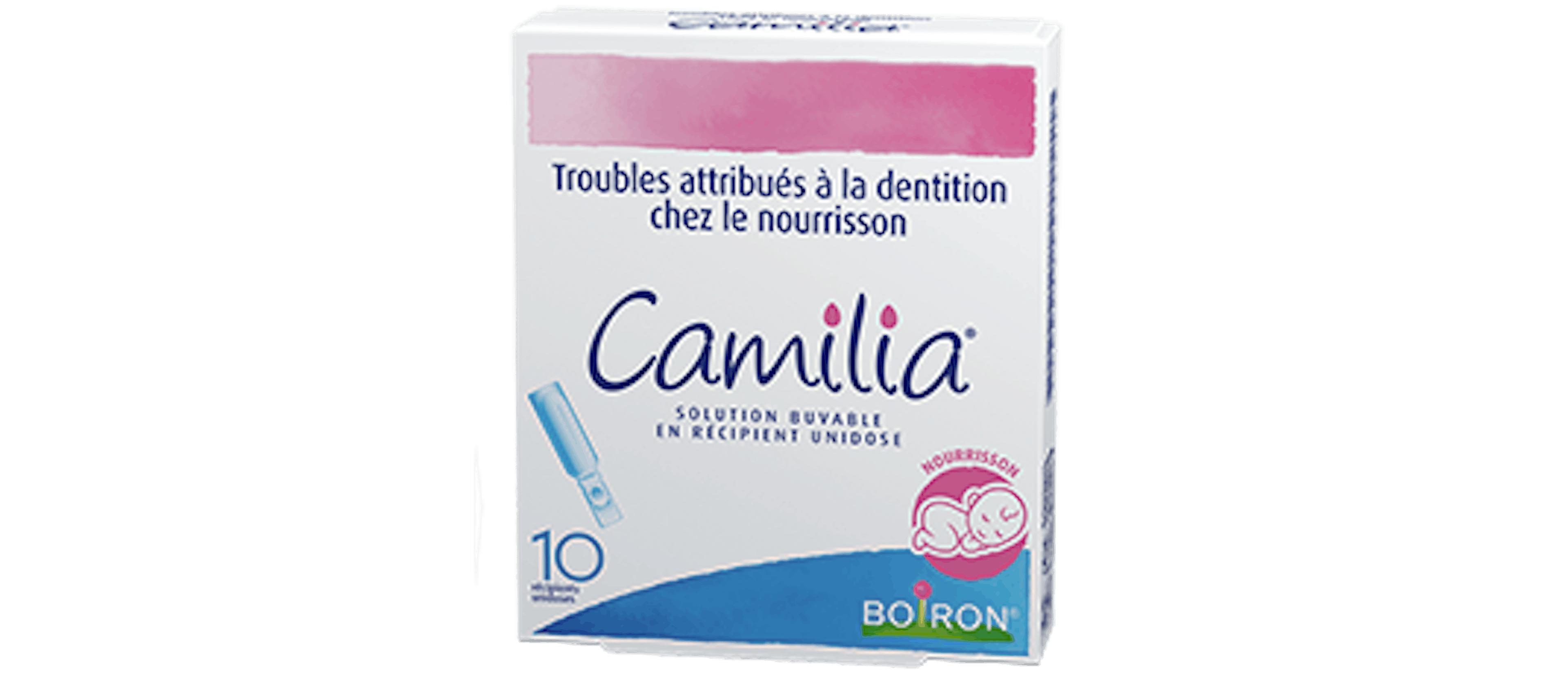 Homéopathie douleurs dents bébé - Camilia® 10 doses Boiron