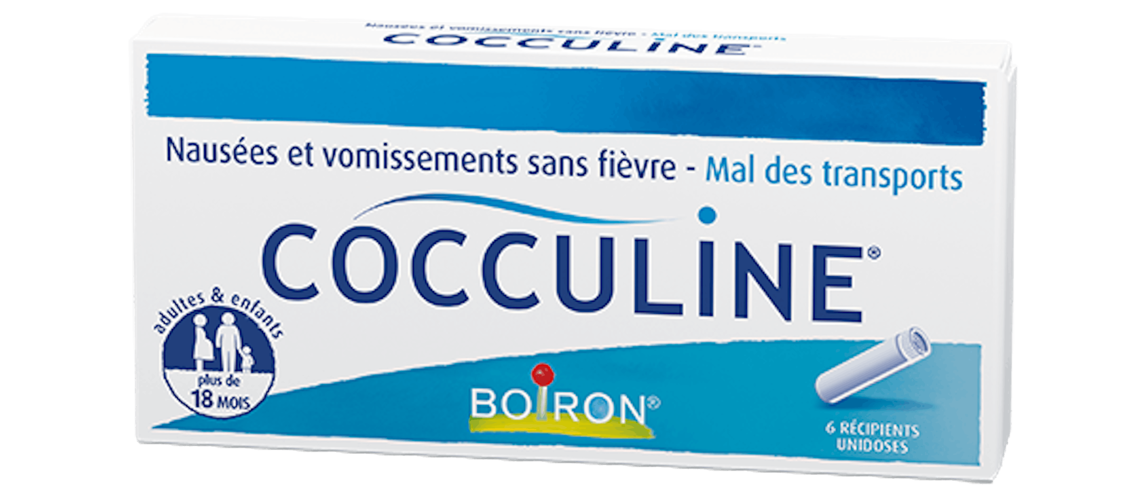 Homéopathie nausées, vomissements, mal des transports - Cocculine® Granules unidose Boiron