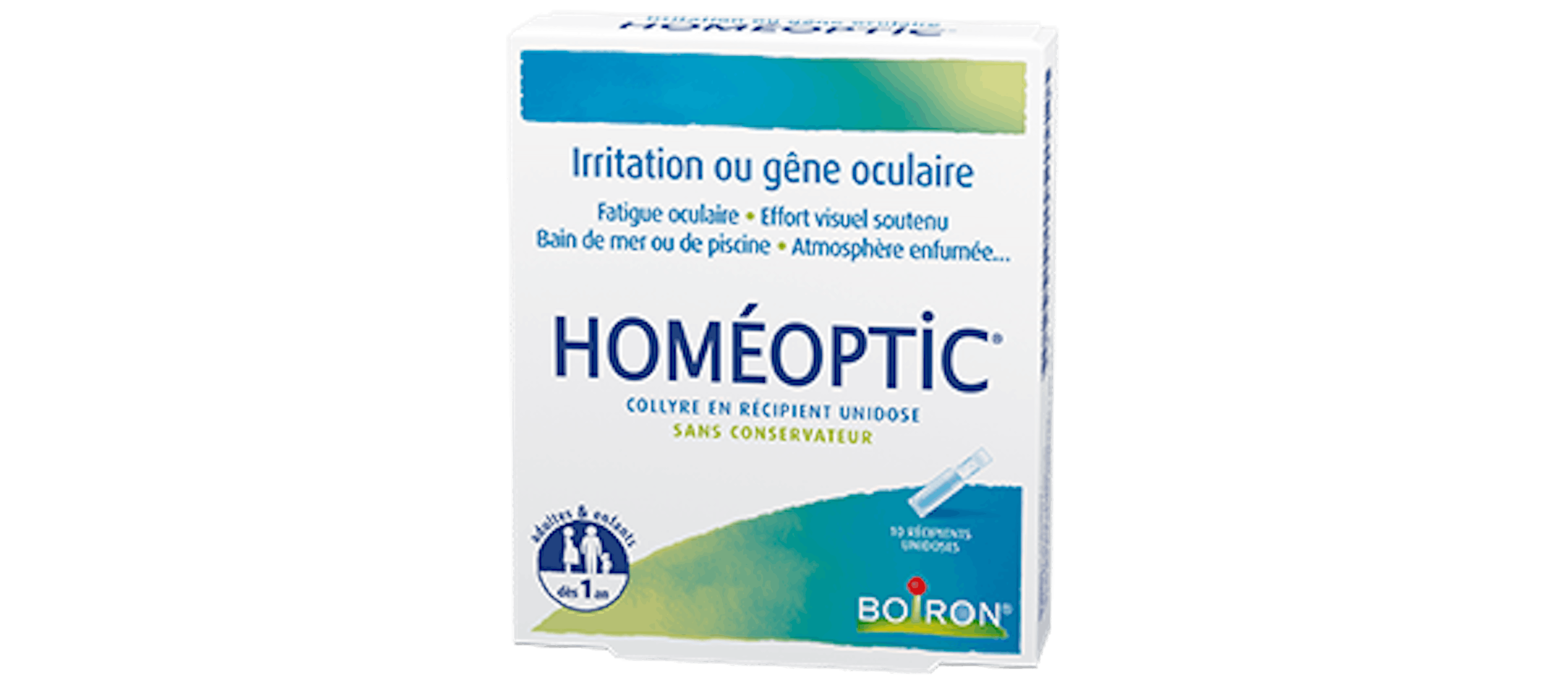 Homéopathie irritation ou gêne oculaire - Homéoptic® collyre unidose Boiron