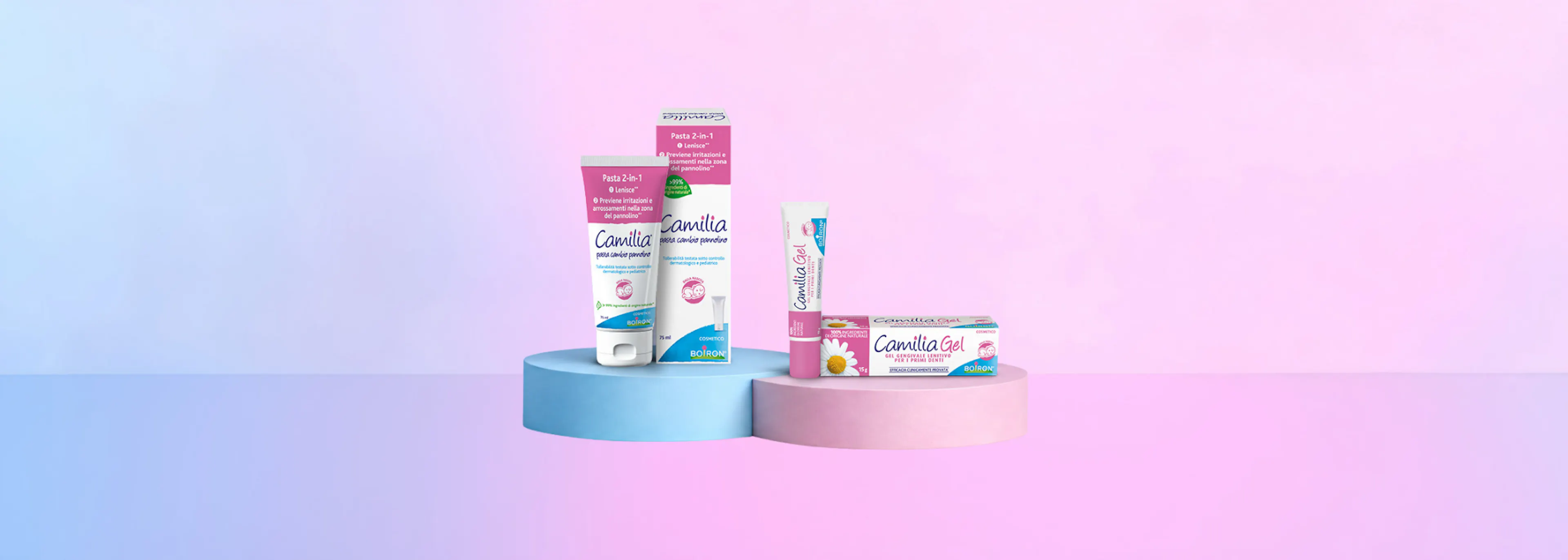 Gamma camilia cosmetico per bambini e neonati