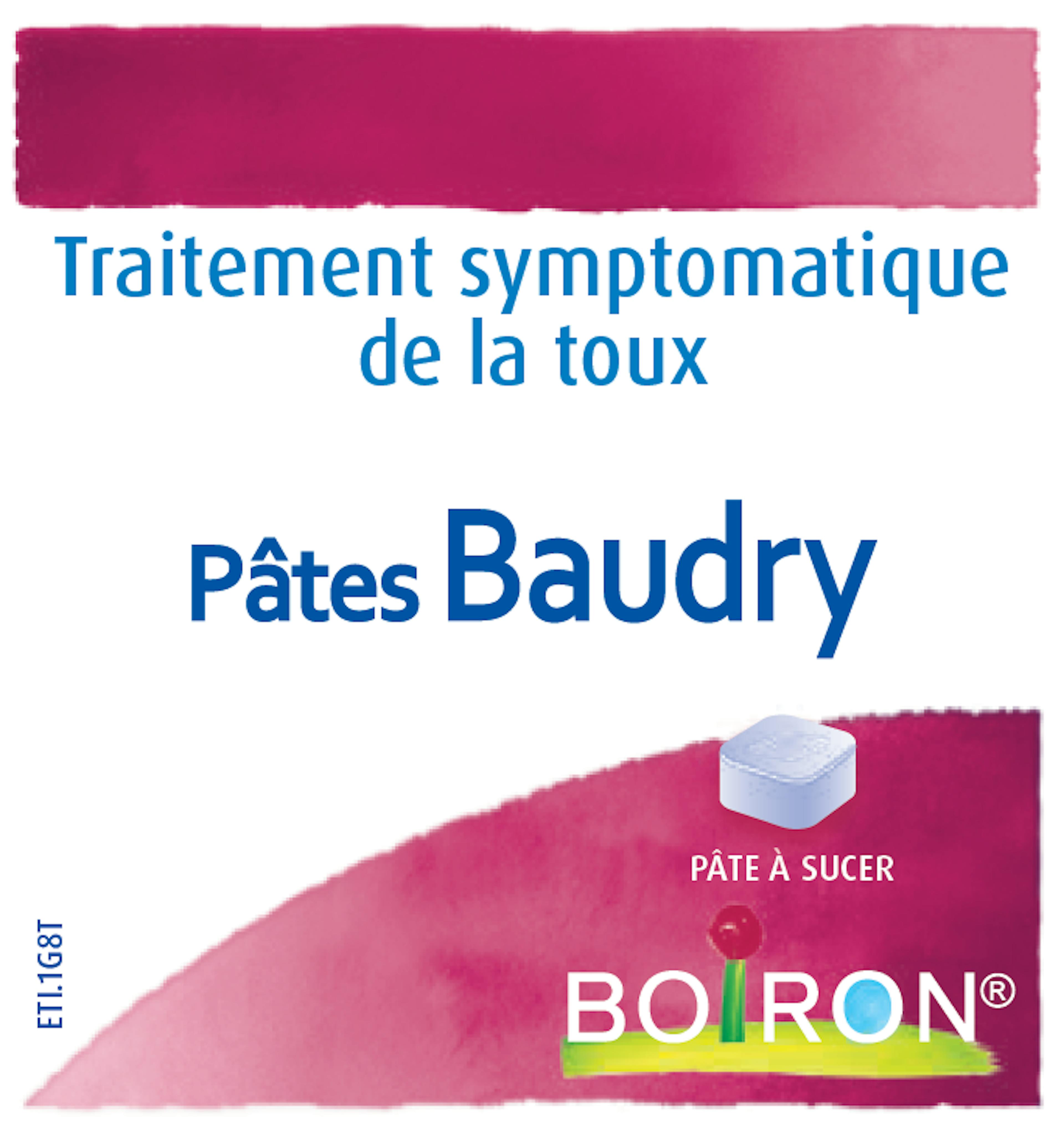 Homéopathie symptômes toux - Pâtes à sucer Baudry Boiron