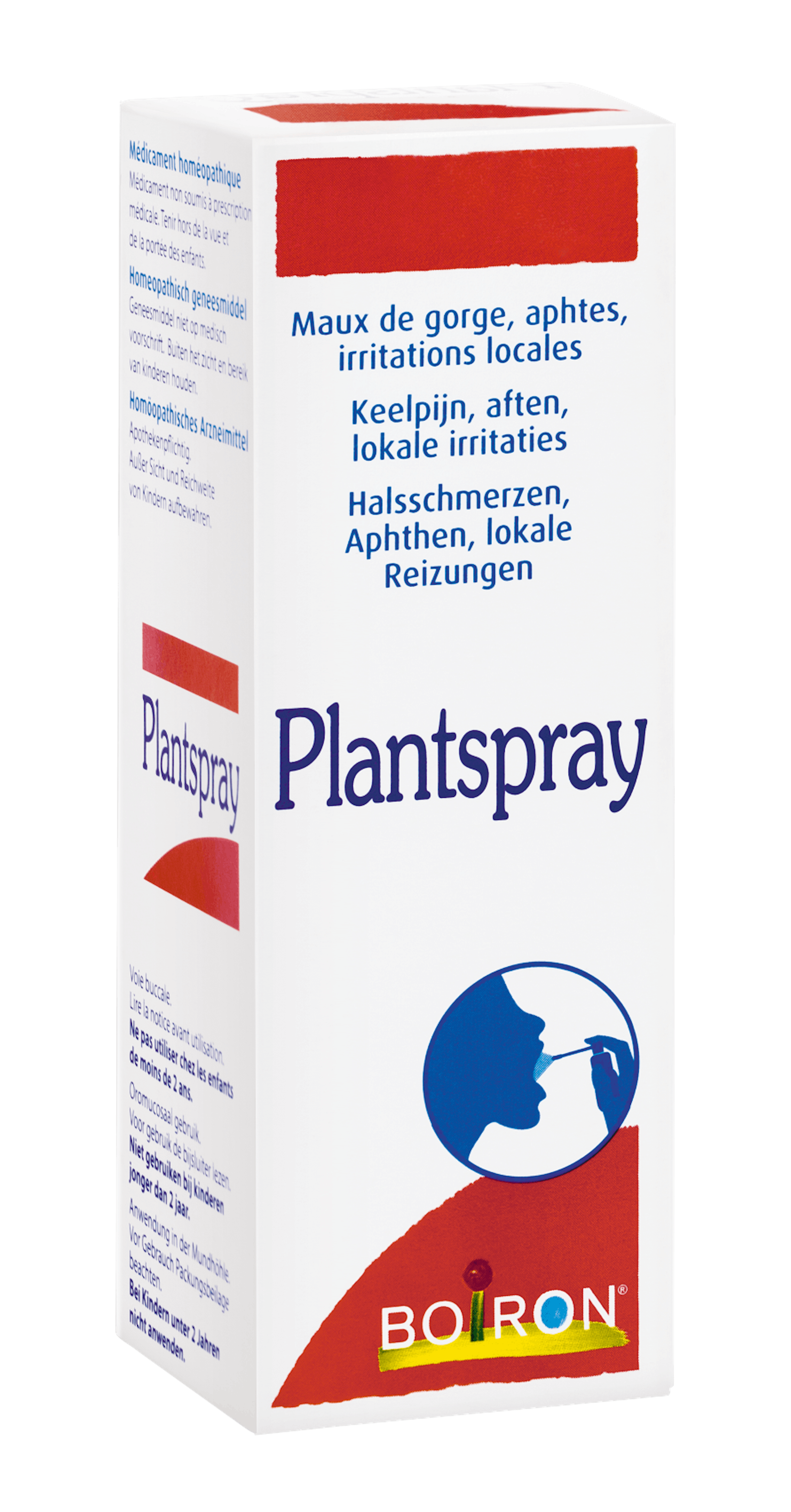 Plantspray - onze homeopathische geneesmiddelen specialiteiten - Keelpijn - Aften - Lokale irritaties