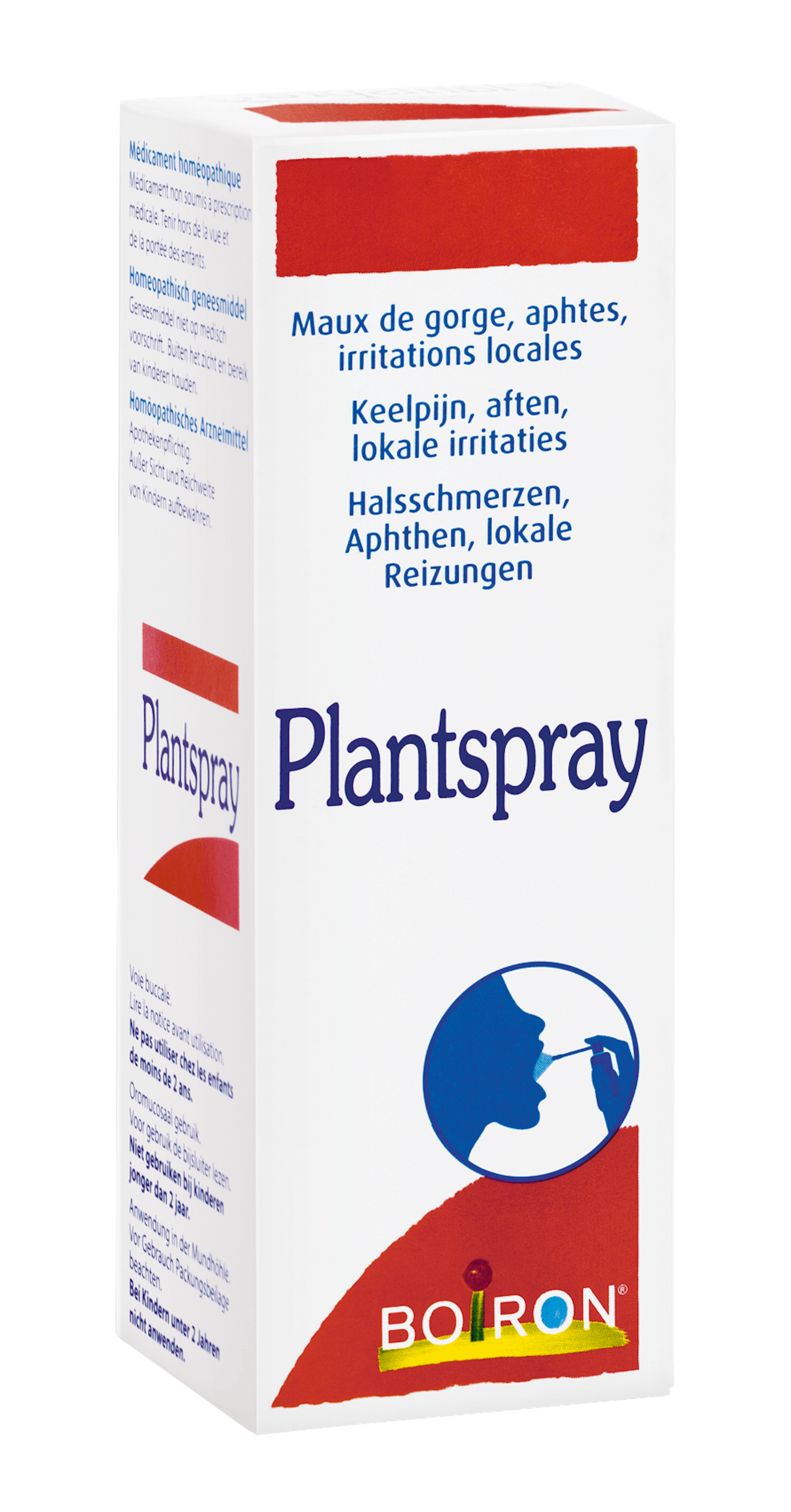 Plantspray - Nos médicaments homéopathiques spécialités - Maux de gorge - Aphtes - Irritations locales