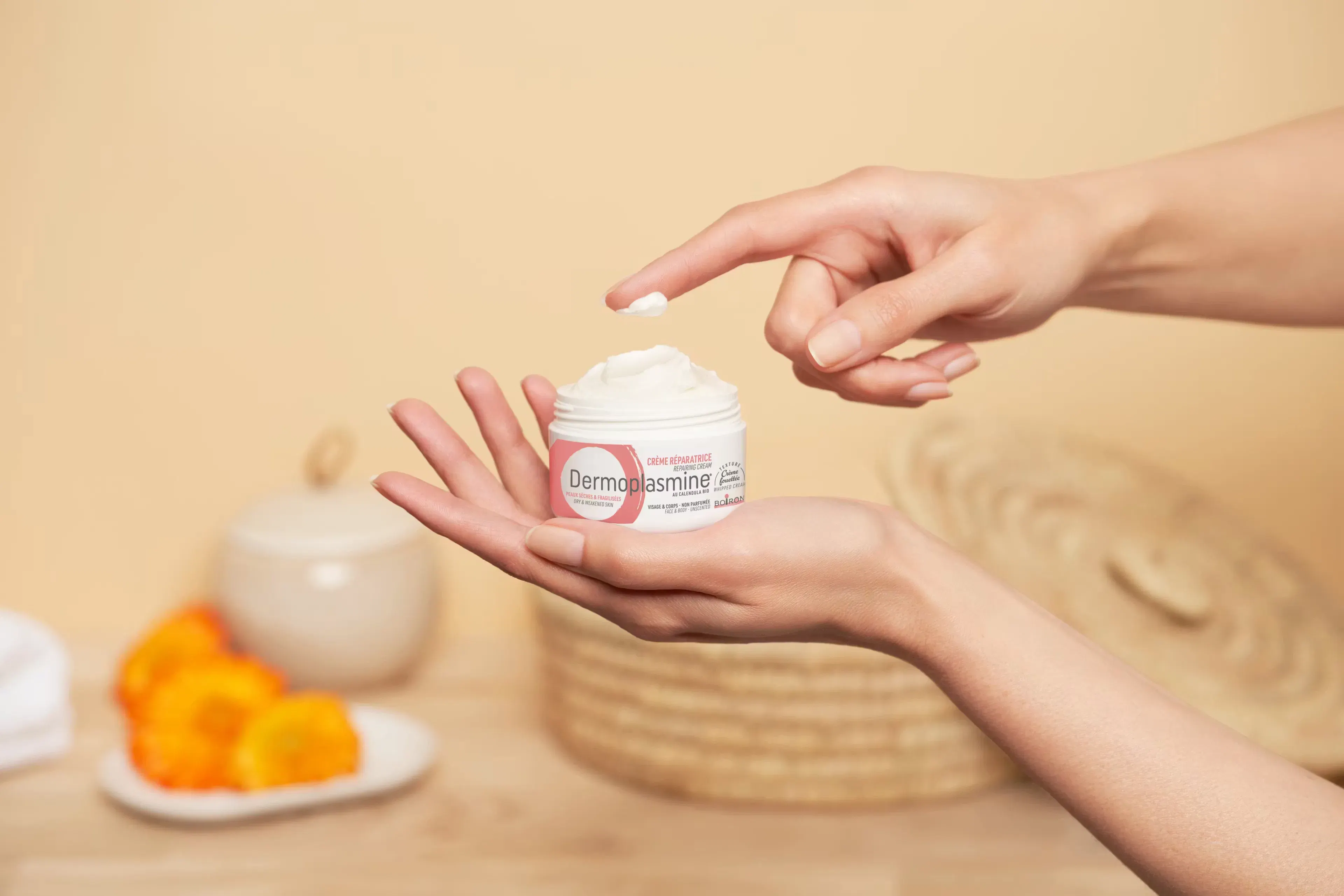 Dermoplasmine crème réparatrice pot ouvert