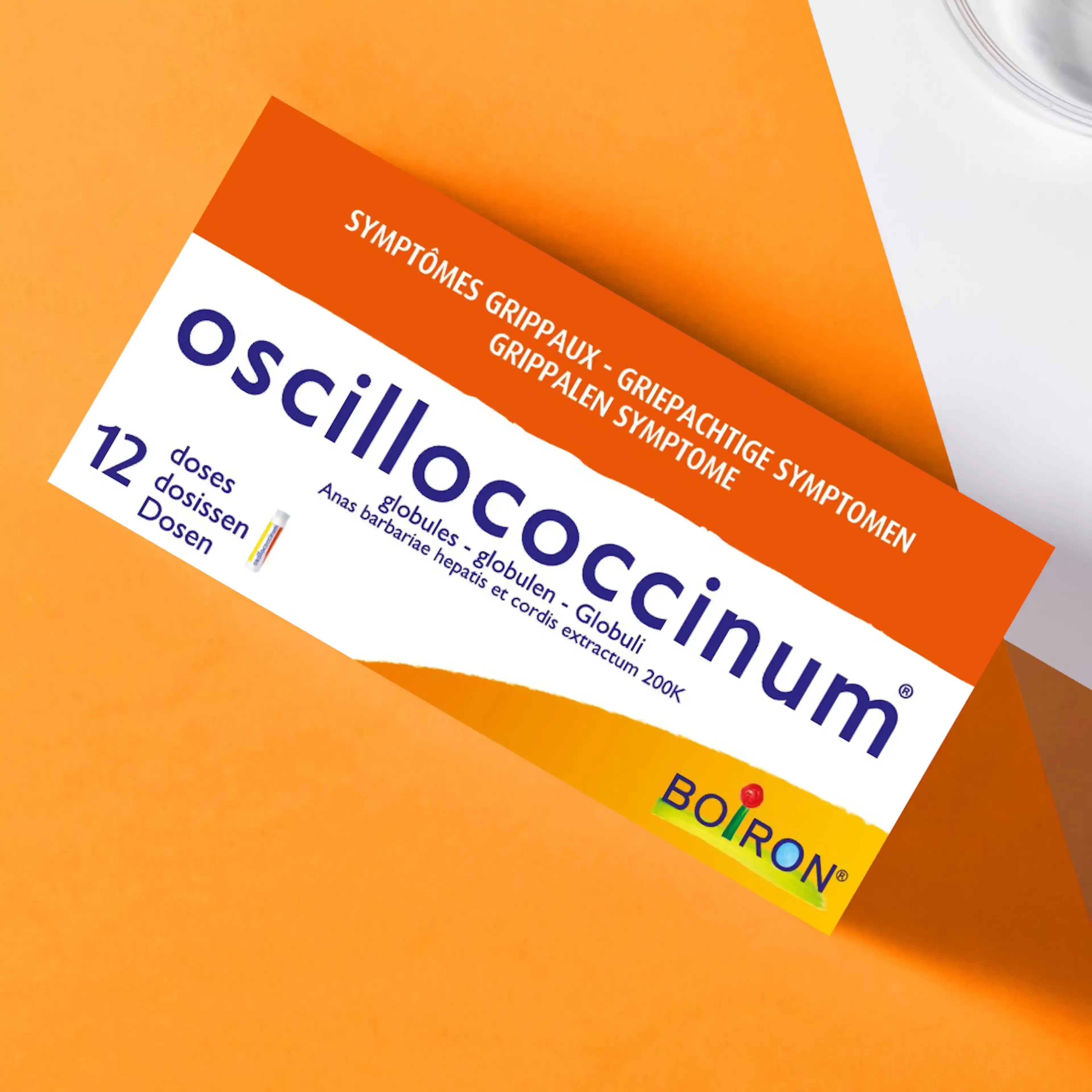 Boiron oscillococcinum geneesmiddel voor griepsymptomen rillingen spierpijn koorts