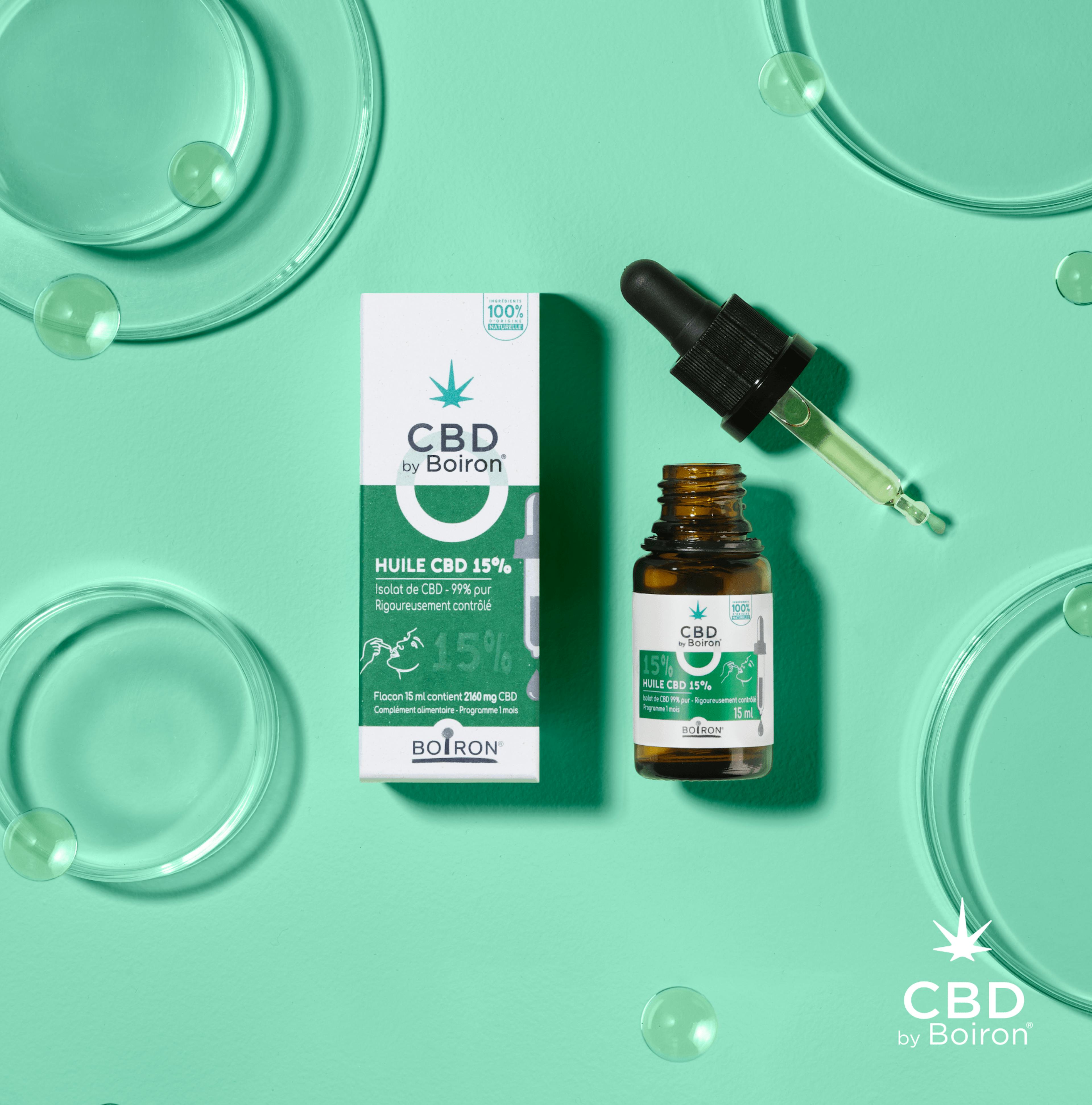 Huiles pures 15% CBD BY Boiron