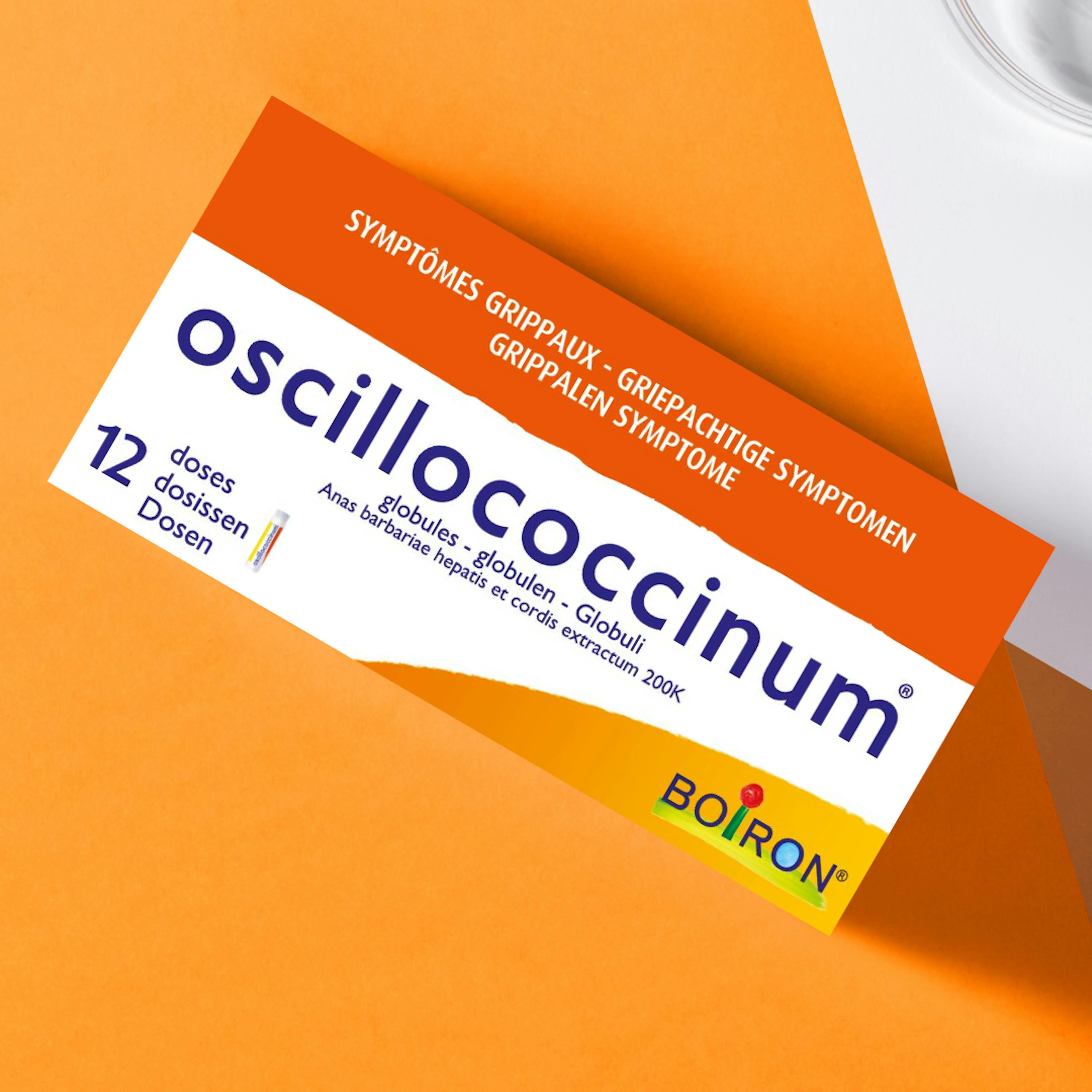oscillococcinum 12 doses boiron pour symptomes grippaux fièvre frissons courbatures
