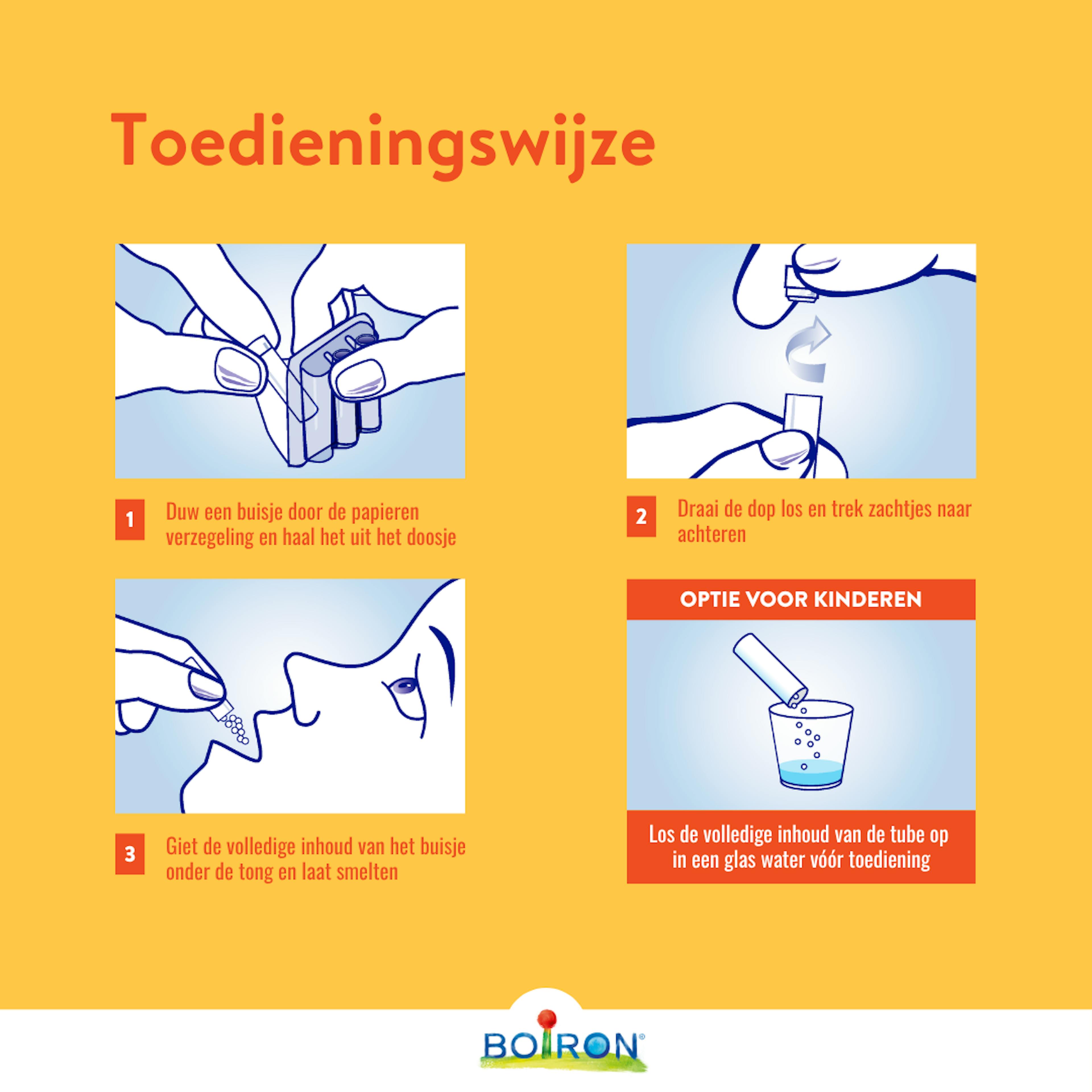 boiron oscillococcinum geneesmiddel voor griepsymptomen rillingen spierpijn koorts hoe te gebruiken