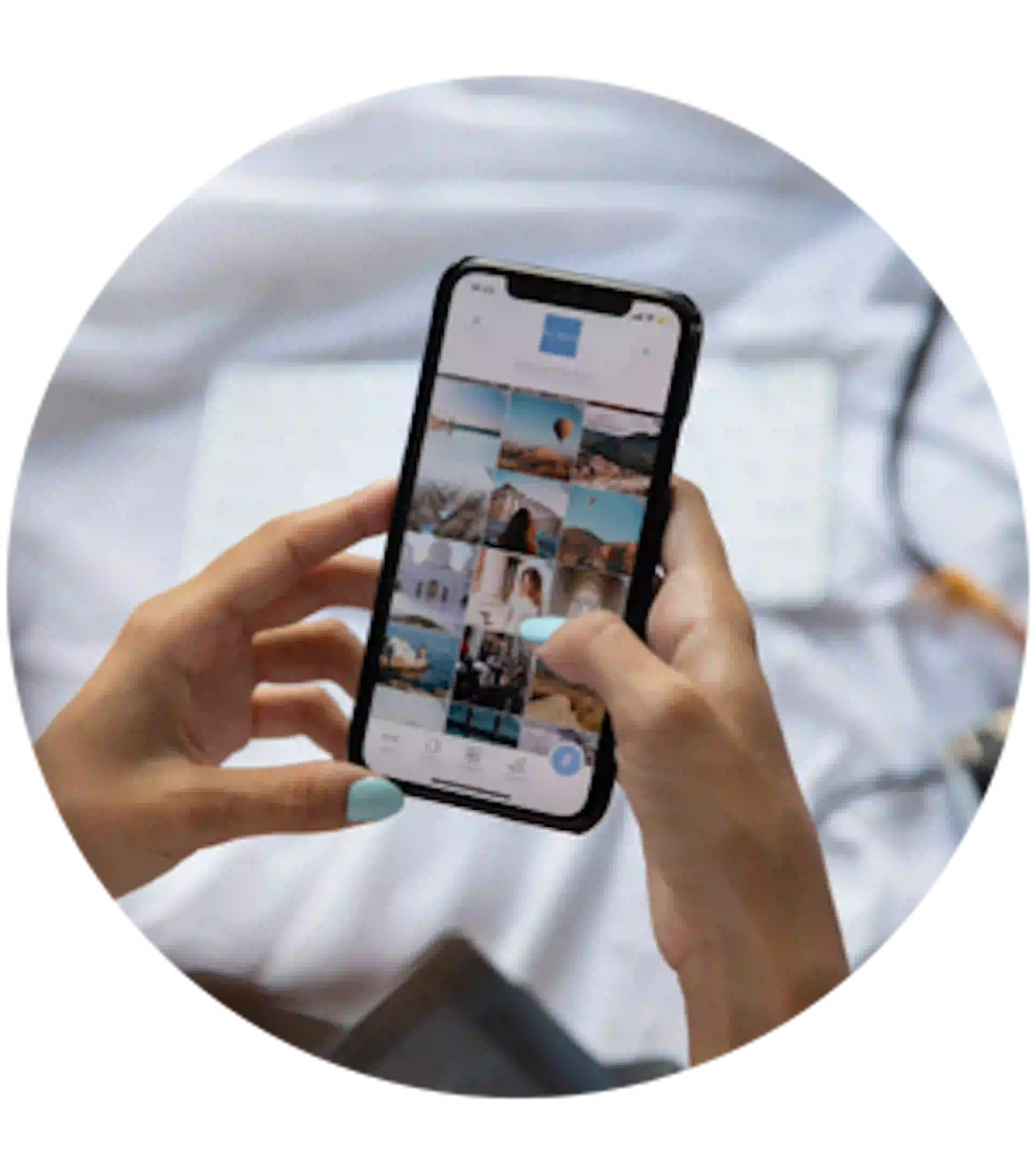 Téléphone pour partager expérience, programme ambassadeur