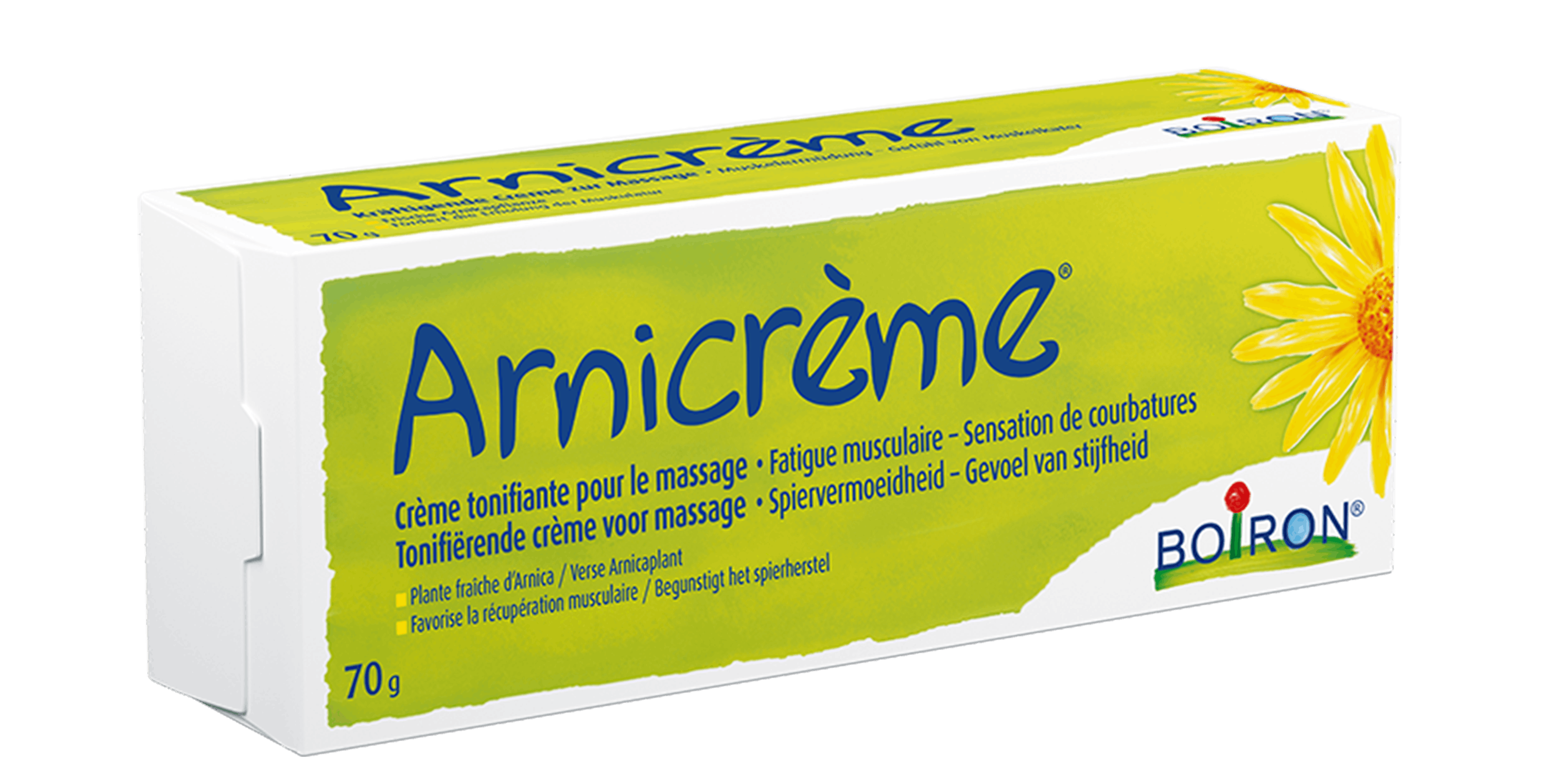 Arnicrème - onze cosmetica - spiervermoeidheid - stijfheid